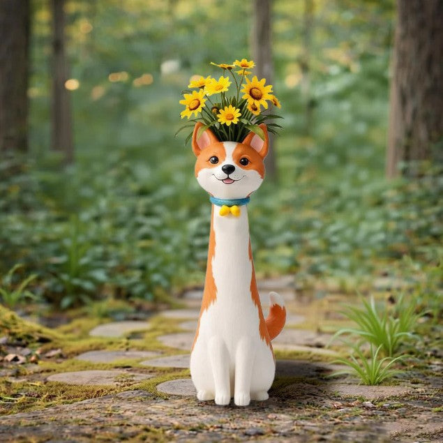 Vaso a forma di gatto originale, realizzato a mano