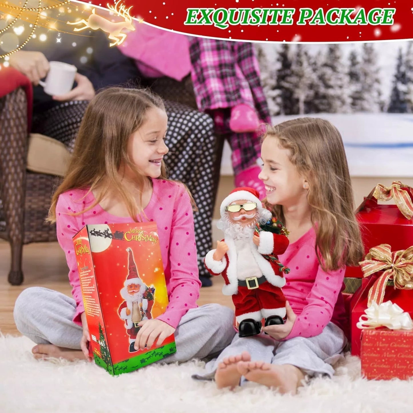 Babbo Natale elettrico che muove i fianchi