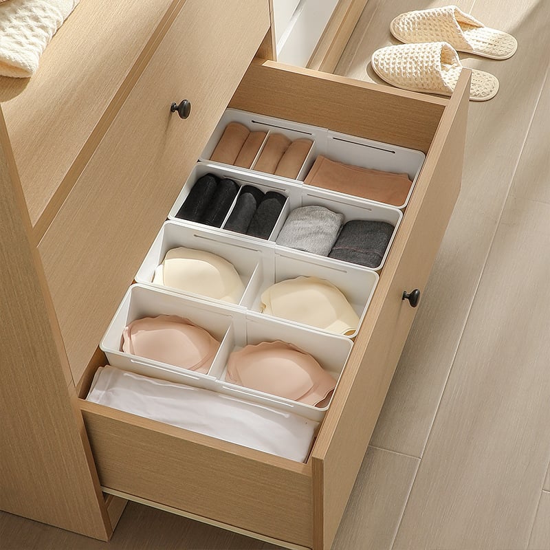 Organizzatori per cassetti con scomparti espandibili