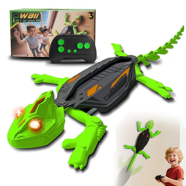 Giocattolo telecomandato a infrarossi a forma di geco che si arrampica sui muri con luci 🦎✨
