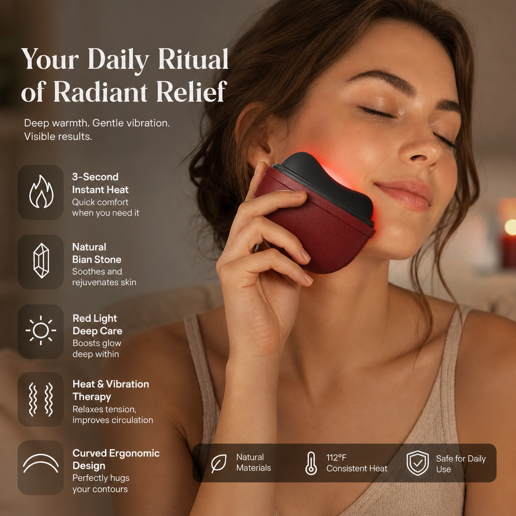 Massaggiatore elettrico Gua Sha per il lifting del viso e strumento di massaggio ricaricabile ✨💆‍♀️