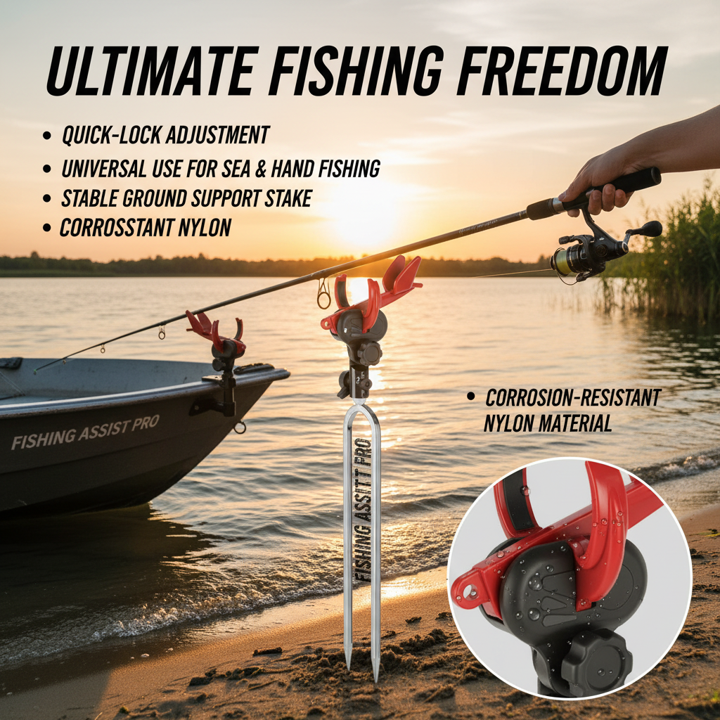 Supporto per torretta da pesca