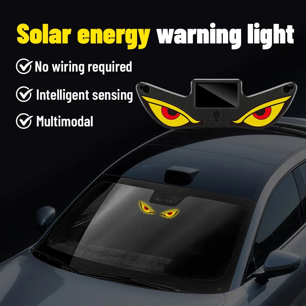 🔥Ultimo giorno: 49% di sconto - 😈👁️ Luce LED per finestrini auto “Occhio del demone solare”