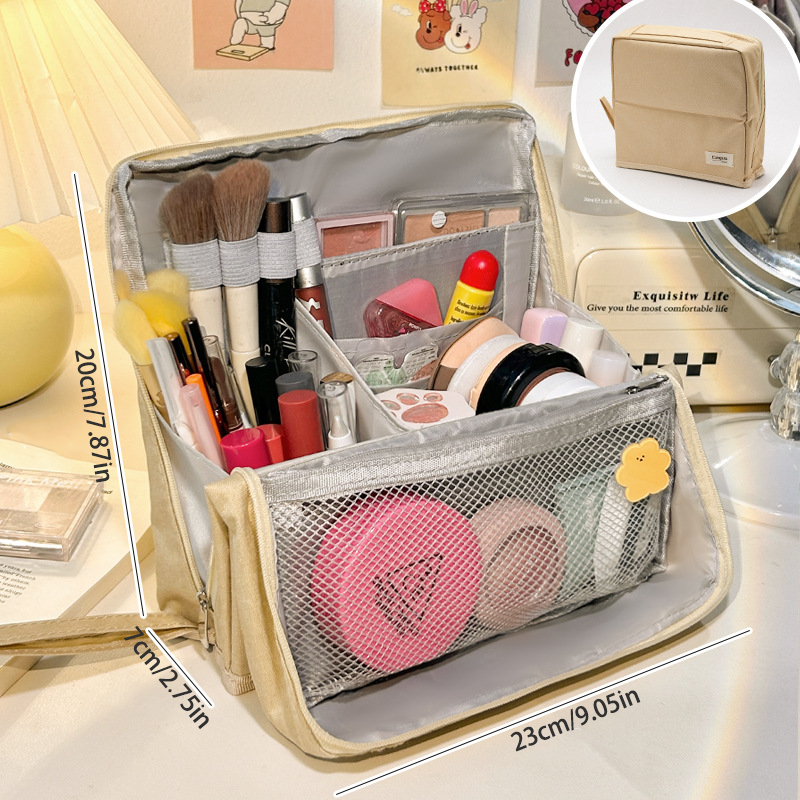 Borsa cosmetica verticale – Portatile, grande capienza