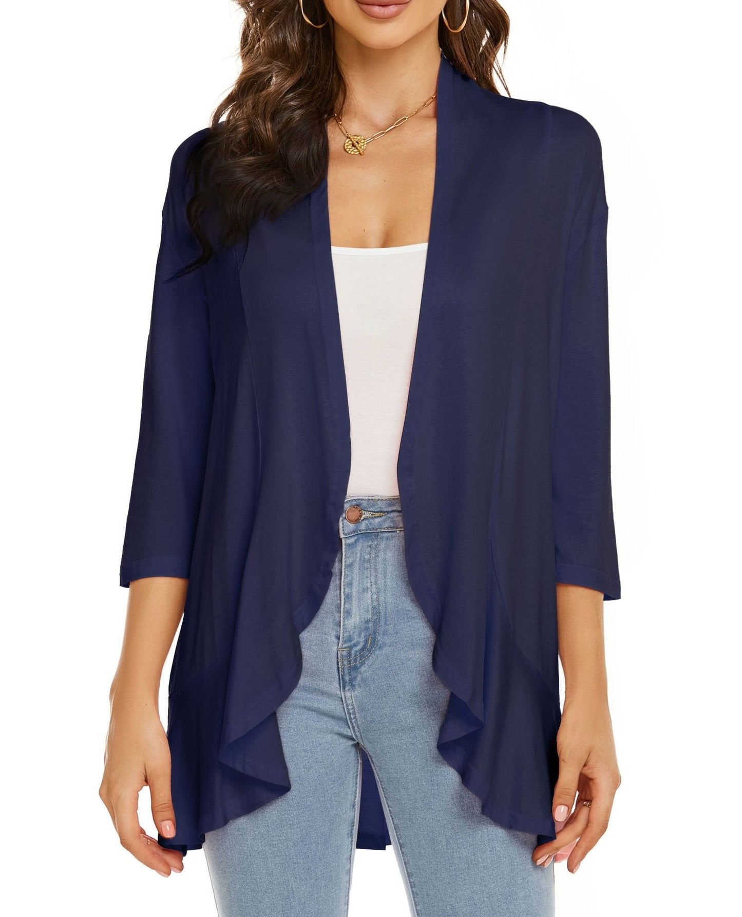 Cardigan donna casual e leggeri aperti sul davanti