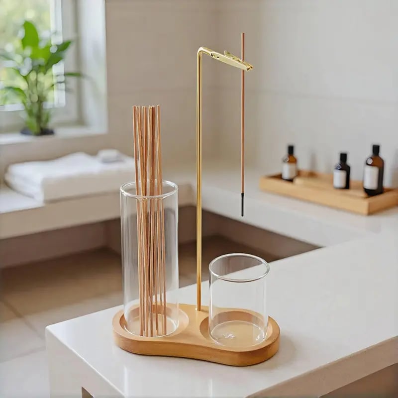 Portacandele e porta incenso 2 in 1 (senza profumo)