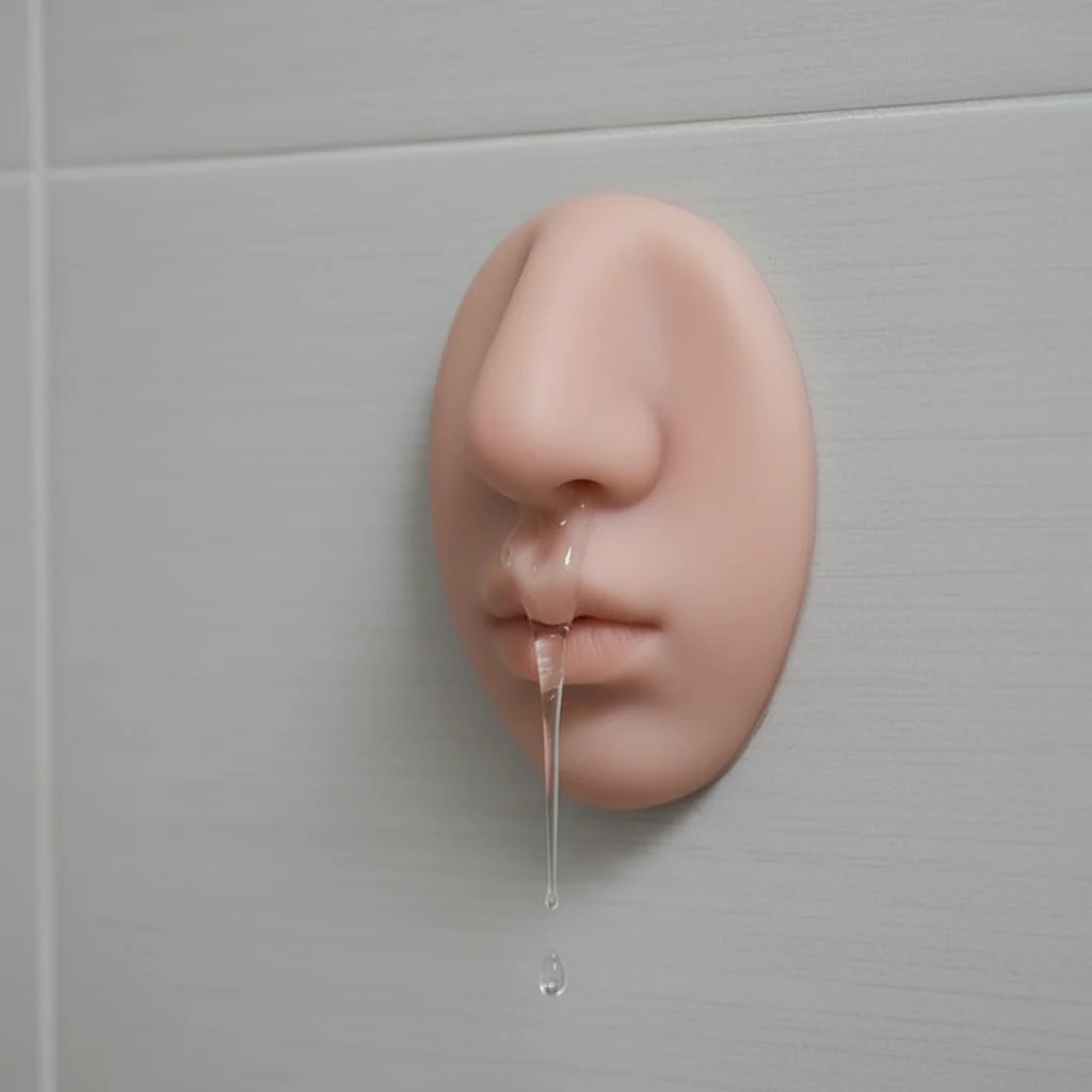 Dispenser per sapone da parete a forma di naso realistico