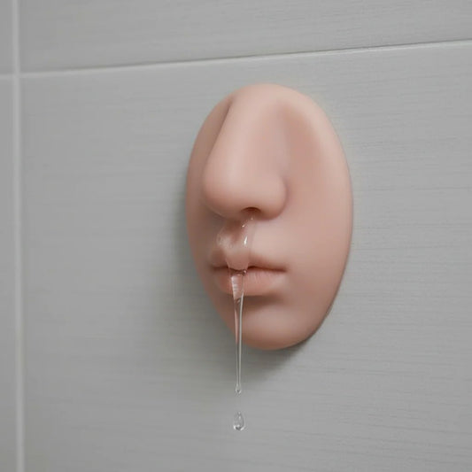 Dispenser per sapone da parete a forma di naso realistico