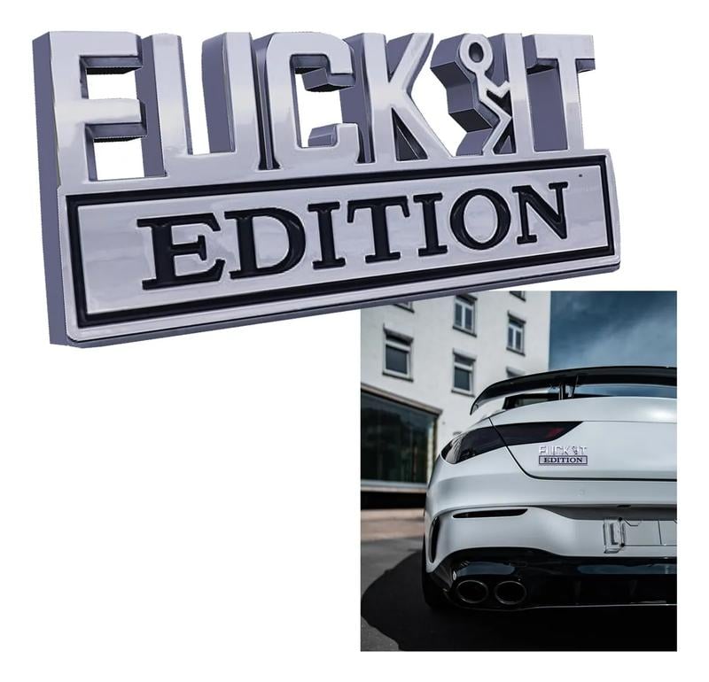 🏆Ultimo giorno Acquista 1 e ricevi 1 gratis🚗💨Emblema FVCK IT Edition