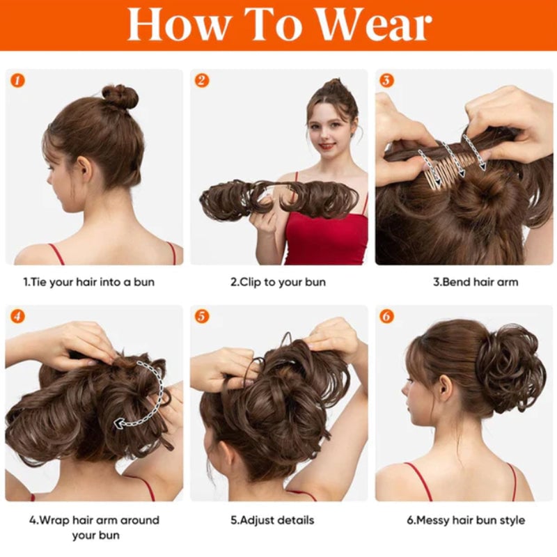 🥰Il miglior pettine laterale clip in accessori per capelli-parrucca✨