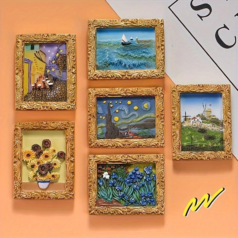 Set di magneti da frigo ispirati a Van Gogh
