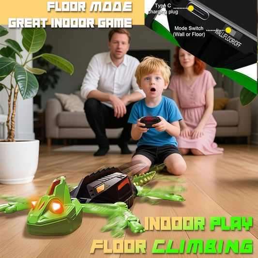 Giocattolo telecomandato a infrarossi a forma di geco che si arrampica sui muri con luci 🦎✨