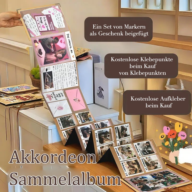 ✨Il custode dei ricordi: album scrapbook pieghevole da 230 cm