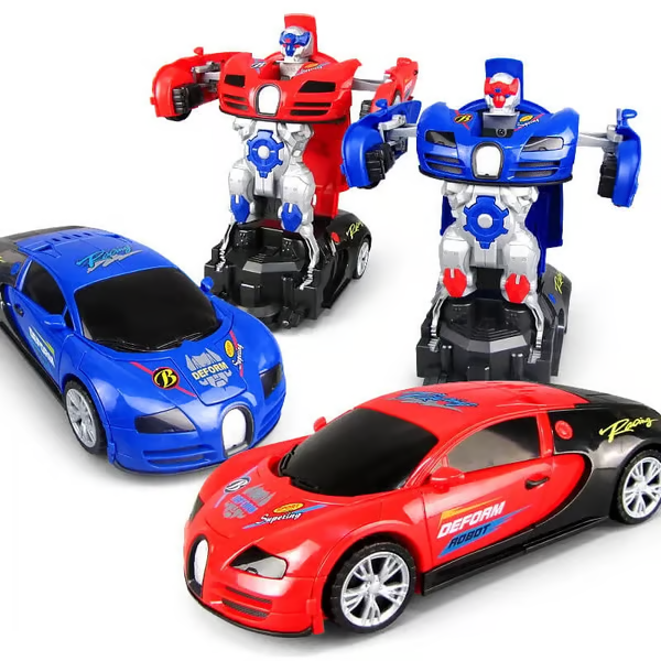 🔥Saldi natalizi 49% di sconto🎄Auto giocattolo elettrica della polizia con deformazione universale