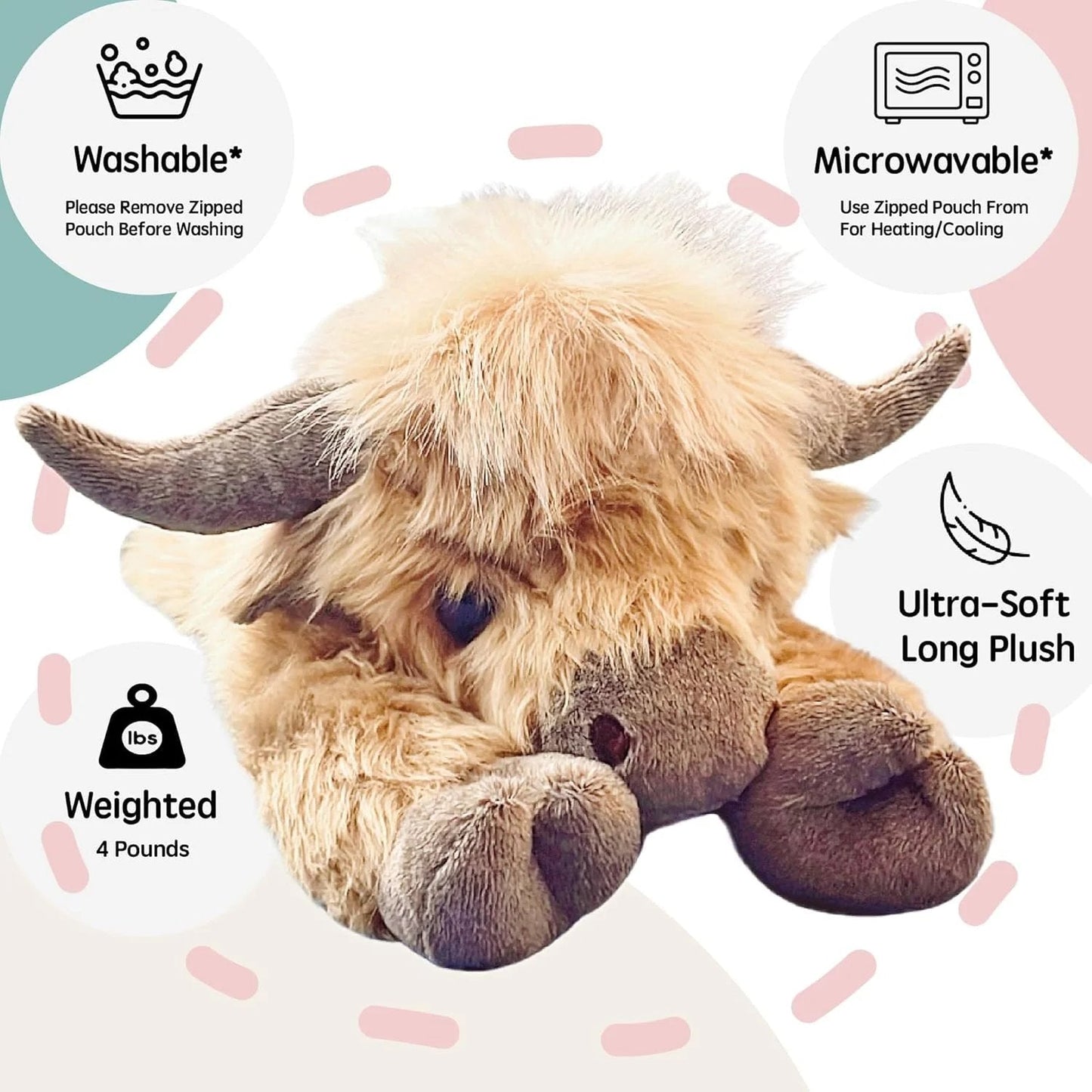 Simpatico peluche raffigurante un personaggio dei cartoni animati delle Highlands del Congo