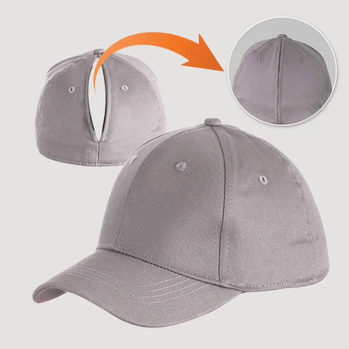 Cappellino da baseball con coda di cavallo e chiusura magnetica