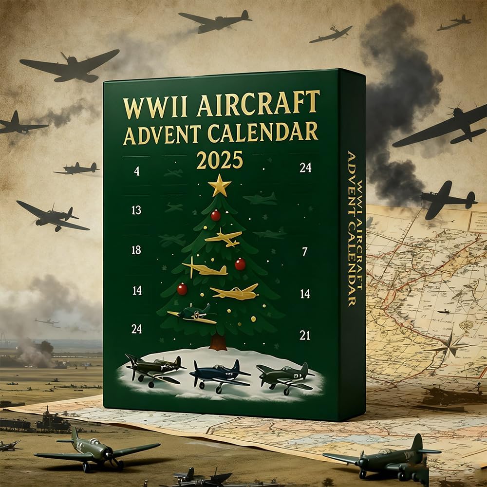 Calendario dell'Avvento degli aerei della Seconda Guerra Mondiale 2025 – 24 giorni con iconici aerei da guerra