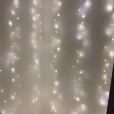 🎁Saldi natalizi anticipati 49% di sconto🎅Catena luminosa a LED, cortina luminosa a LED alimentata tramite USB per confezioni regalo