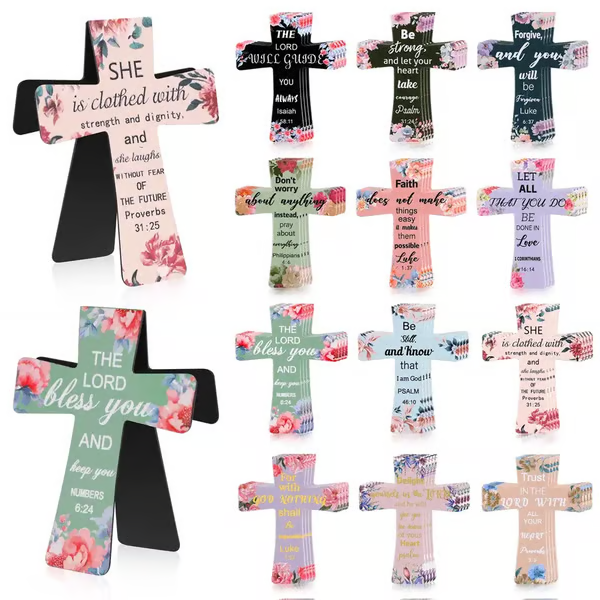 📖16 segnalibri magnetici a forma di croce, ideali per lo studio della Bibbia, lettori, insegnanti e studenti🌸