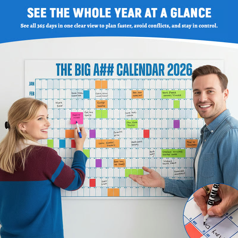 🔥Saldi di Capodanno 50% di sconto🔥Il calendario Big A 2026 - Progetta il tuo fantastico 2026