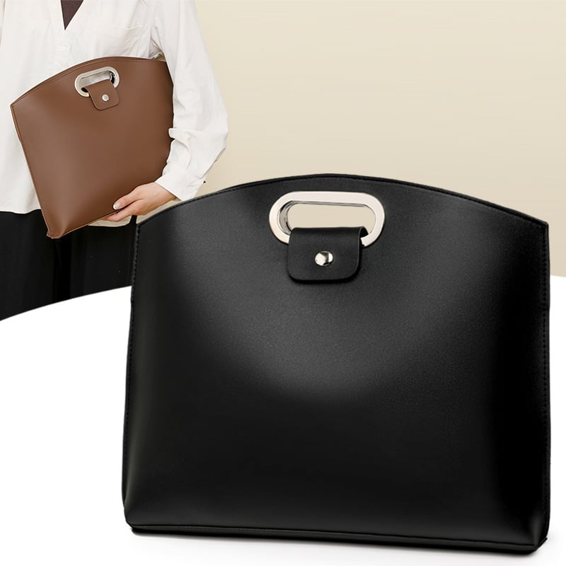 Borsa impermeabile in pelle per laptop da 14-16 pollici, 2 pezzi, per donna, borsa a mano