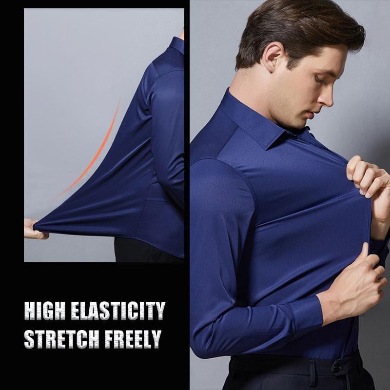 Camicia da uomo button-down senza rughe