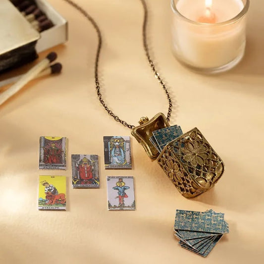 📿Collana con mazzo di tarocchi in miniatura