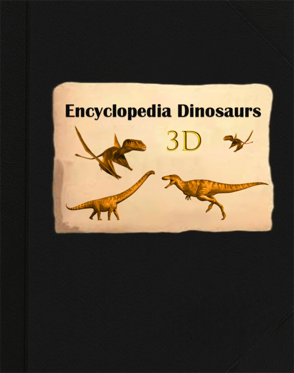 🦖Enciclopedia 3D Prehistorica Dinosauri📙COPERTINA RIGID