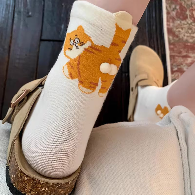 🐱🍑Divertenti calzini 3D Kitty Butt per donna – Design adorabile per divertirsi ogni giorn