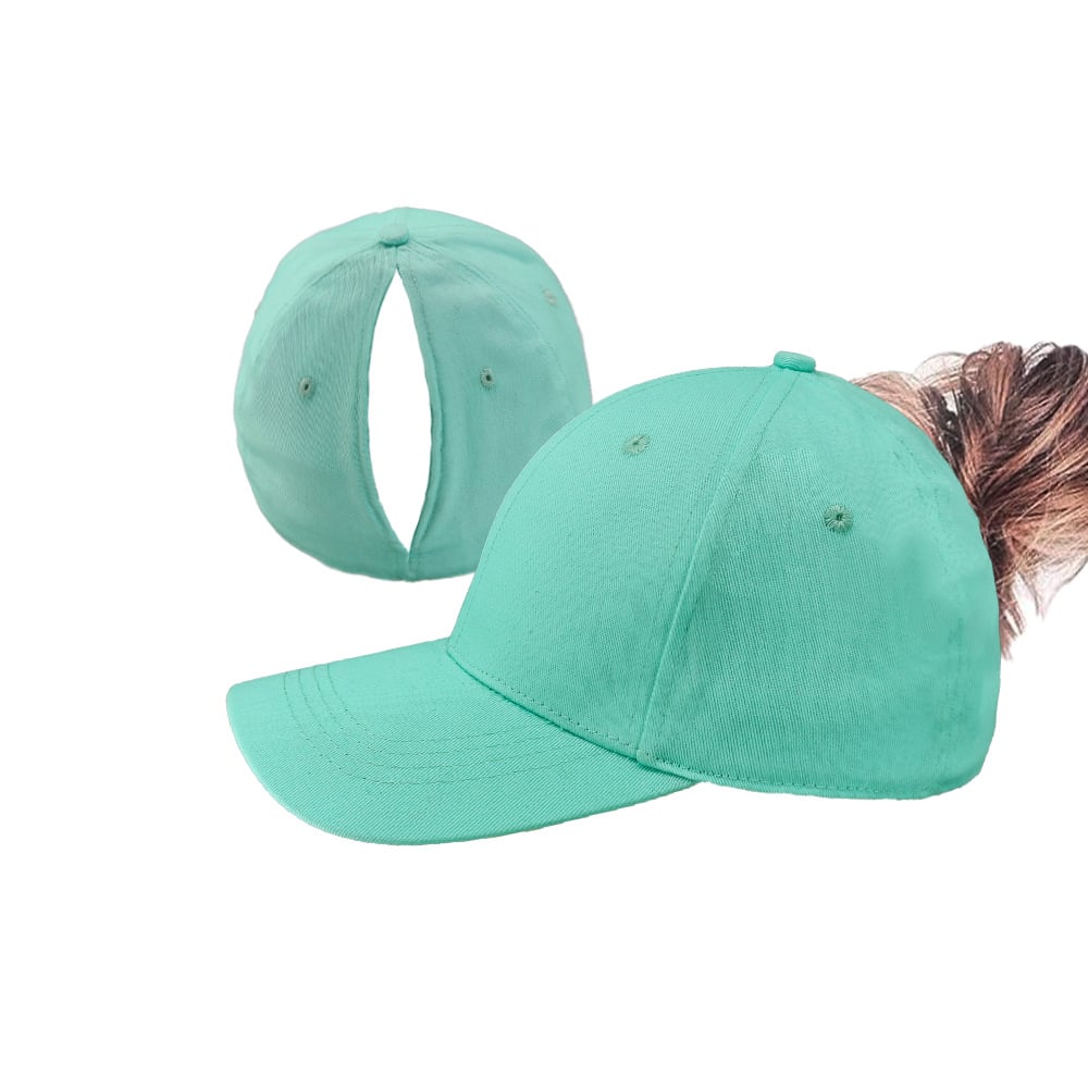 Cappellino da baseball con coda di cavallo e chiusura magnetica