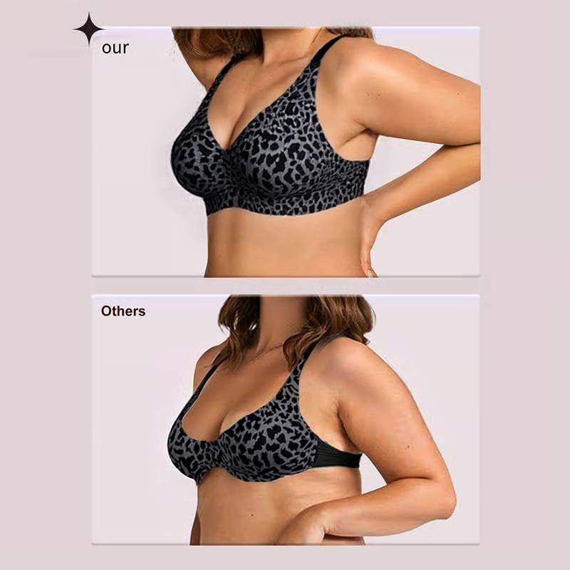 🏆ULTIMO GIORNO DI SALDI 46% DI SCONTO 🔥Reggiseno modellante super rassodante con stampa leopardata | Reggiseni senza ferretto da donna 👍Niente più seno cadent