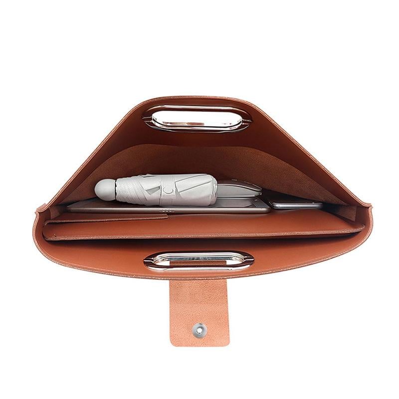 Borsa impermeabile in pelle per laptop da 14-16 pollici, 2 pezzi, per donna, borsa a mano