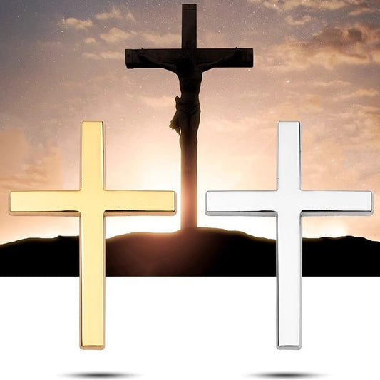 Acquistane uno e ricevi uno gratis!✝️ Adesivi con croce metallica di Gesù Cristo