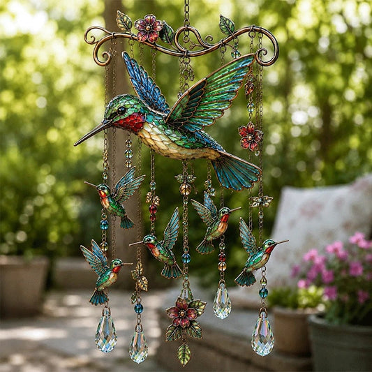 🐦🎐Grazioso carillon eolico a forma di colibrì
