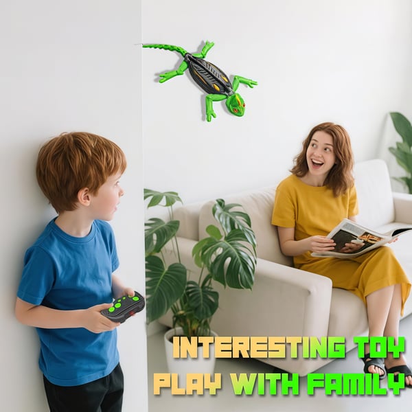 Giocattolo telecomandato a infrarossi a forma di geco che si arrampica sui muri con luci 🦎✨