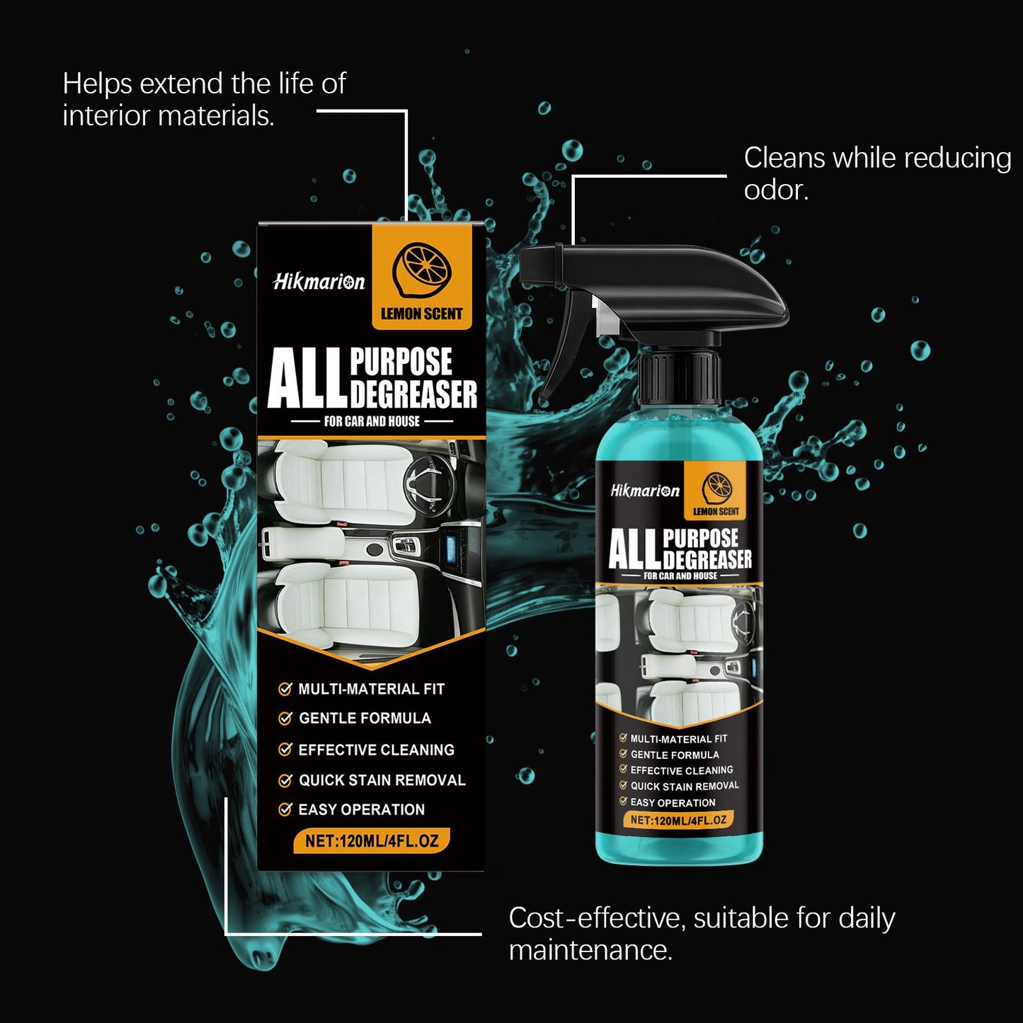 🔥Saldi scottanti 49% di sconto🚗Spray detergente multiuso per auto e casa