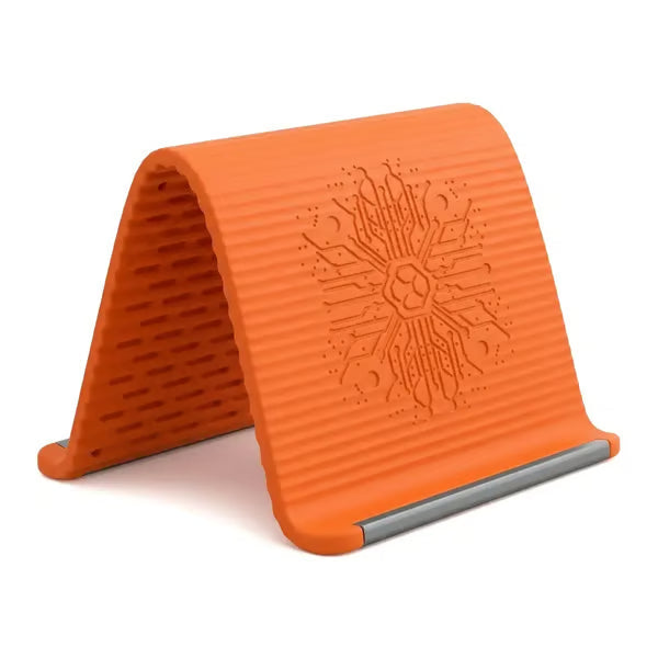 💻📱Supporto flessibile in silicone per telefono con base in alluminio | Supporto pieghevole e portatile, indispensabile per i viaggi: supporto pieghevole per cellulari e smartphone