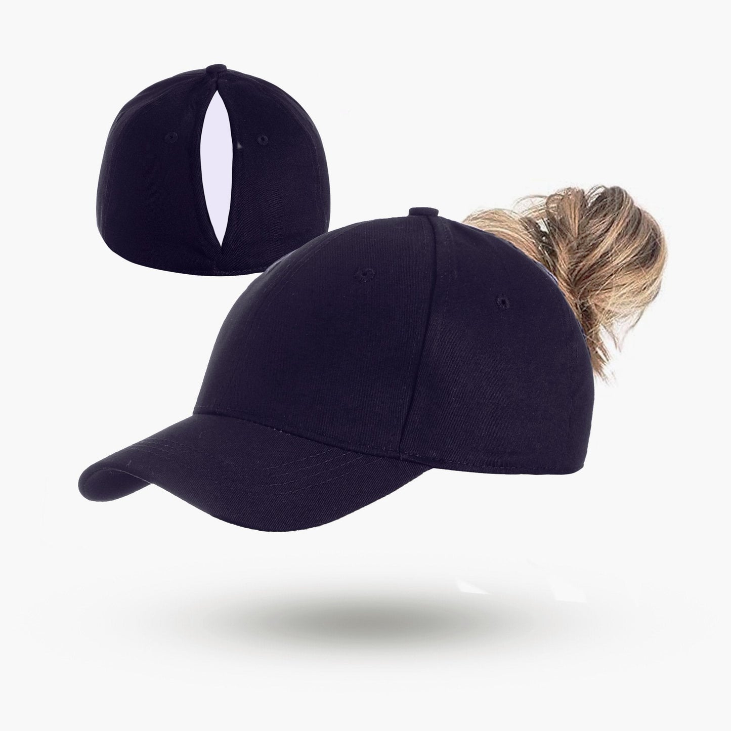Cappellino da baseball con coda di cavallo e chiusura magnetica