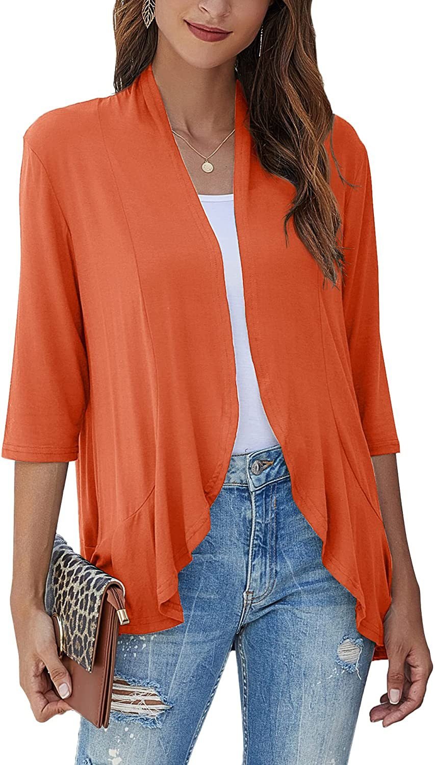 Cardigan donna casual e leggeri aperti sul davanti