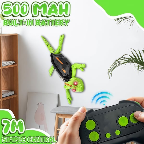 Giocattolo telecomandato a infrarossi a forma di geco che si arrampica sui muri con luci 🦎✨
