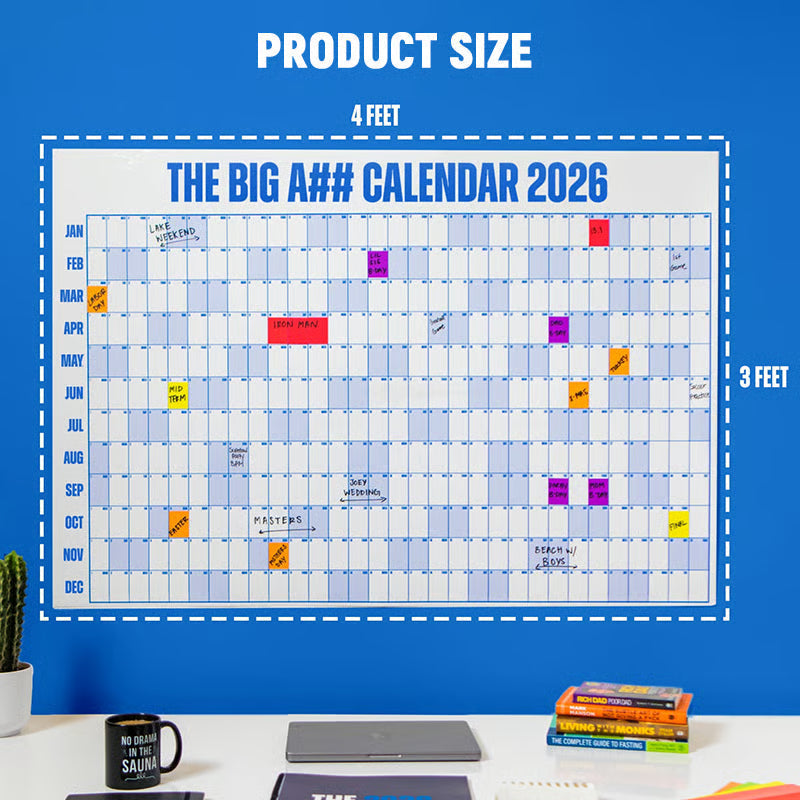 🔥Saldi di Capodanno 50% di sconto🔥Il calendario Big A 2026 - Progetta il tuo fantastico 2026