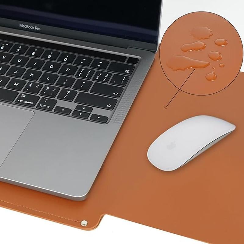 Borsa impermeabile in pelle per laptop da 14-16 pollici, 2 pezzi, per donna, borsa a mano