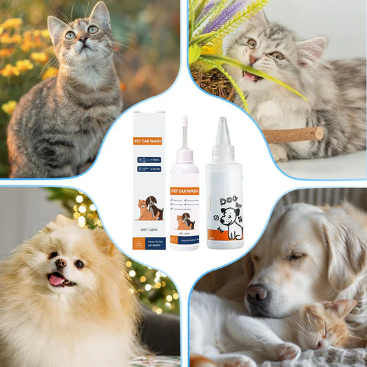 🐾 Acquistane 2, il terzo è in omaggio! ✨ Soluzione detergente per le orecchie degli animali domestici: una formula delicata con aloe vera lenitiva per cani e gatti, che previene le infezioni e gli odori sgradevoli 🌿👂