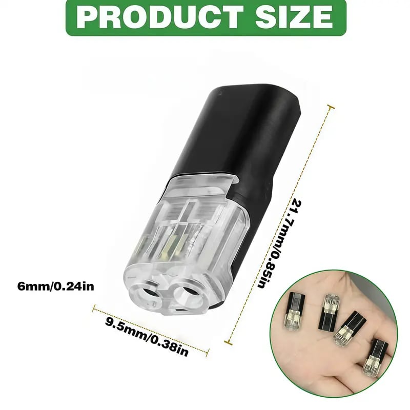 Connettore a doppio filo Connettori per strisce LED a 2 pi
