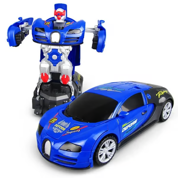 🔥Saldi natalizi 49% di sconto🎄Auto giocattolo elettrica della polizia con deformazione universale