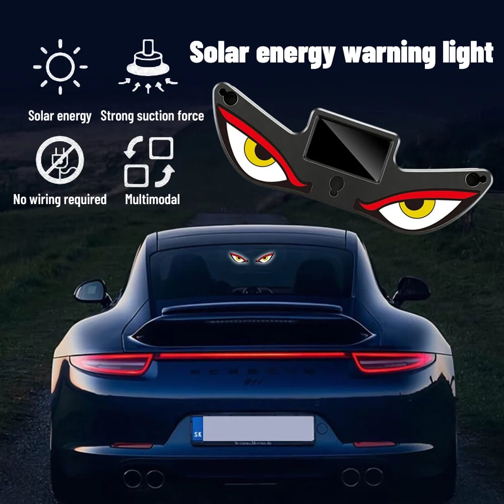 🔥Ultimo giorno: 49% di sconto - 😈👁️ Luce LED per finestrini auto “Occhio del demone solare”