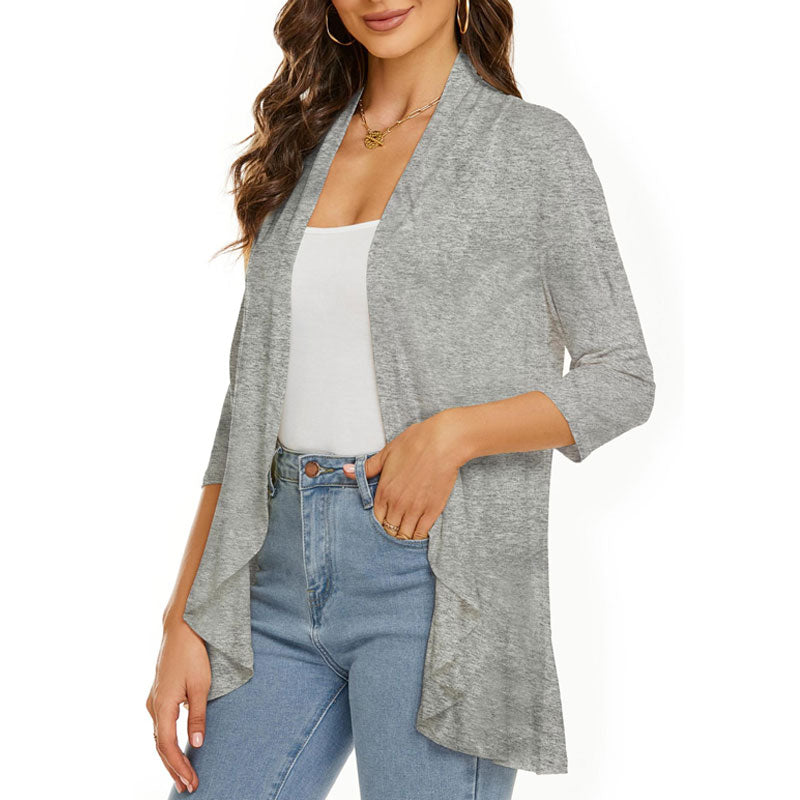 Cardigan donna casual e leggeri aperti sul davanti