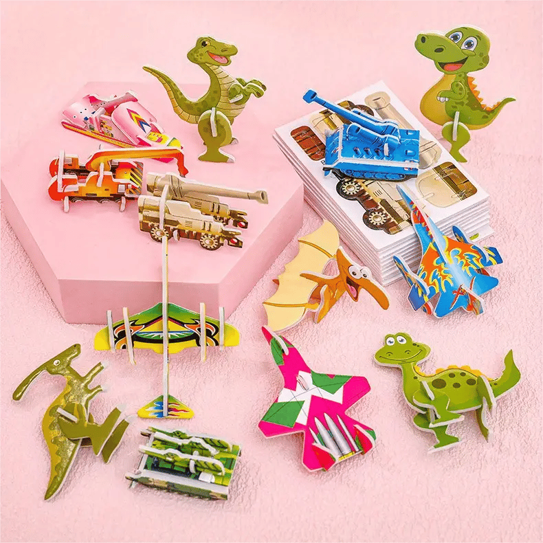 🔥Puzzle educativo in 3D con personaggi dei cartoni animati