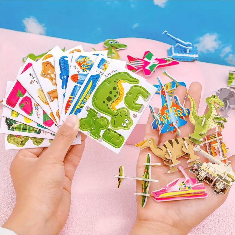 🔥Puzzle educativo in 3D con personaggi dei cartoni animati