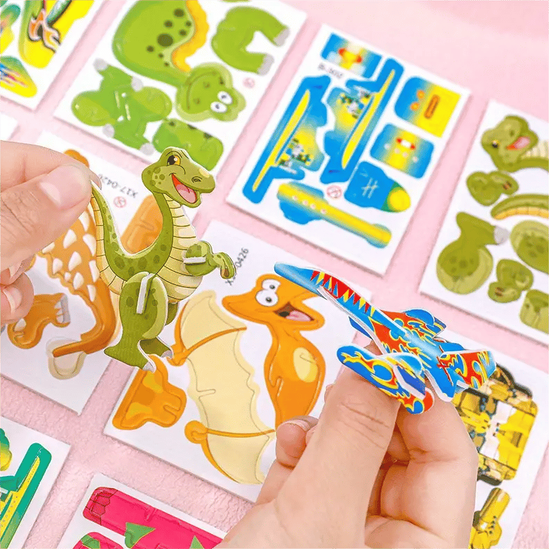 🔥Puzzle educativo in 3D con personaggi dei cartoni animati